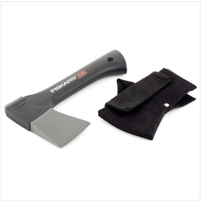 Fiskars X 5 XXS Universal Freizeit Axt in Canvas Tasche schwarz ( 121121 ) - Toolbrothers