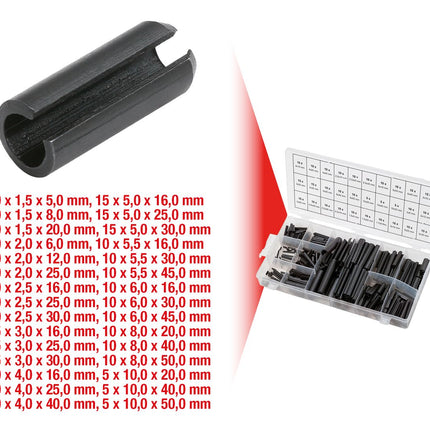 KS TOOLS Sortiment Hohlspannstifte, 315-tlg ( 970.0020 ) - Toolbrothers