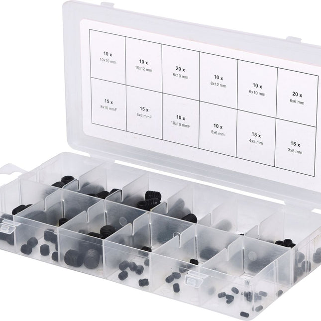 KS TOOLS Sortiment Madenschrauben, metrisch, 160-tlg ( 970.0400 ) - Toolbrothers