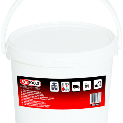 KS TOOLS Reifenmontagefett 4 kg, gold ( 100.4000 ) - Toolbrothers