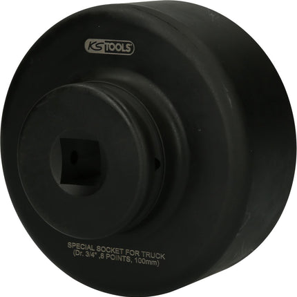 KS TOOLS 3/4" Achsmuttern-Schlüssel, 8-kant, kurz, 100 mm ( 460.2650 ) - Toolbrothers