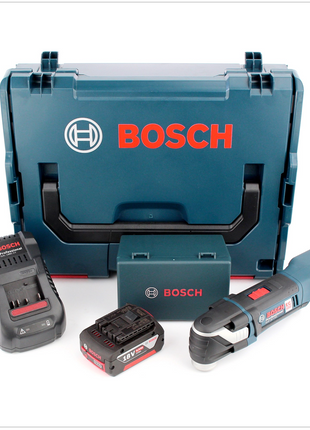 Bosch GOP 18 V-EC Professional Akku Multi Cutter in L-Boxx mit GAL 1880 Ladegerät und 1x GBA 6 Ah Akku und 20 tlg. Zubehör-Set - Toolbrothers