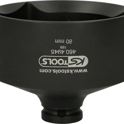KS TOOLS 1/2" Achsmuttern-Schlüssel für BPW, 80 mm ( 460.4945 ) - Toolbrothers