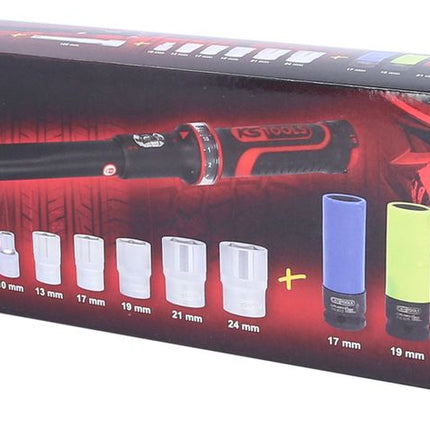 KS TOOLS 1/2"ERGOTORQUEprecision Drehmomentschlüssel-Satz, 20-200Nm, 11-tlg ( 516.2400 ) - Toolbrothers