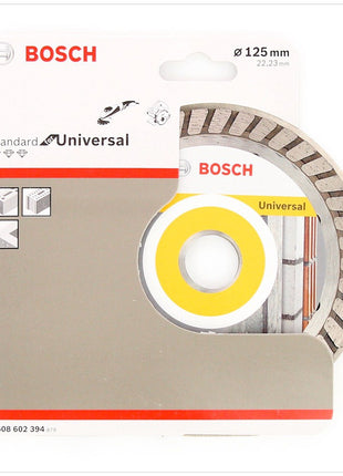 Bosch Standard Universal Turbo Diamant Trennscheibe 125 mm 1 Stk. ( 2608602394 ) Beton Aufnahme 22,23 mm - Toolbrothers