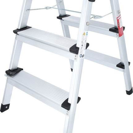 KS TOOLS Aluminium-Stufen-Stehleiter ( 800.0965 ) - Toolbrothers