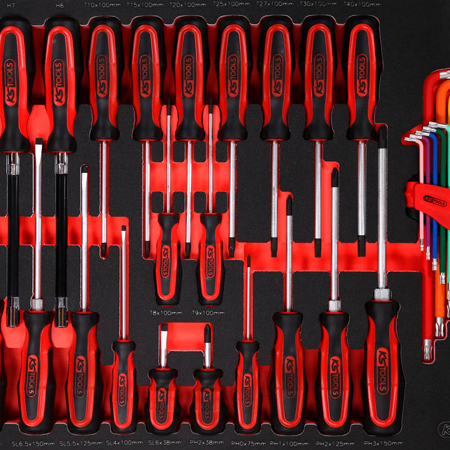 KS TOOLS Serie SCS di giraviti ERGOTORQUEplus 41 pz modulo 1/1 ( 811.0041 )