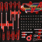 KS TOOLS Serie di chiavi a bussola e giraviti 1/4' nell'inserto in schiuma, 105 pz ( 811.0105 )