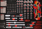 KS TOOLS 1/4'' + 3/8'' + 1/2'' Steckschlüssel-Satz in Schaumstoffeinlage, 159-tlg ( 811.0159 )