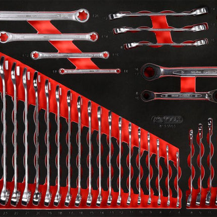 KS TOOLS Schraubenschlüssel-Satz in Schaumstoffeinlage, 53-tlg ( 813.0053 ) - Toolbrothers