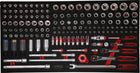 KS TOOLS 1/4'' + 3/8'' + 1/2'' Steckschlüssel-Satz in Schaumstoffeinlage, 156-tlg ( 813.0156 )