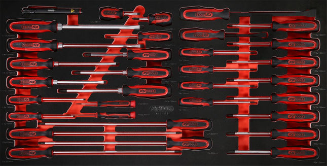 KS TOOLS Serie di giraviti nell'inserto in schiuma, 33 pz ( 813.1033 )