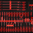 KS TOOLS Serie di giraviti nell'inserto in schiuma, 46 pz ( 821.0046 )