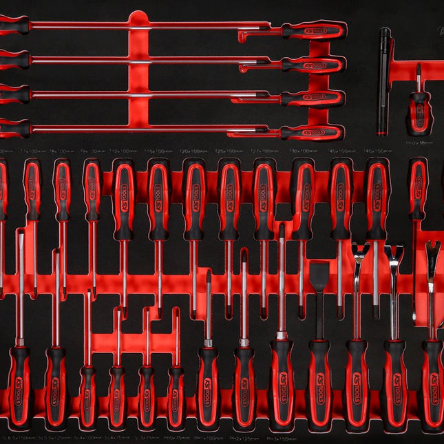 KS TOOLS Serie di giraviti nell'inserto in schiuma, 46 pz ( 821.0046 )