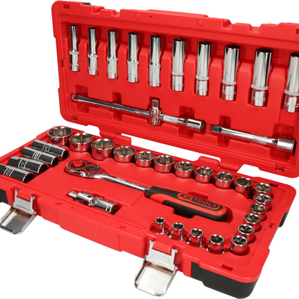 KS TOOLS 1/2" CHROMEplus Steckschlüssel-Satz, 39-tlg ( 958.0639 )