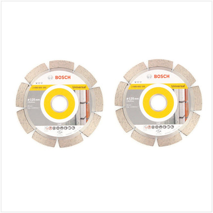 Bosch Diamant Trennscheibe 2 er Set 125 x 22,23 mm Standard for Universal ( 2608602192 ) - Toolbrothers