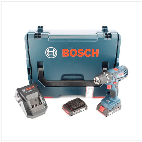 Bosch GSR 18-2-Li Plus Professional Akku Bohrschrauber mit 2 x 2 Ah GBA Akkus + AL1820CV Ladegerät + L-Boxx - Toolbrothers