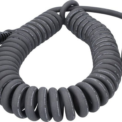 KS TOOLS efuturo Spiralladekabel Typ 2 auf Typ 2 Stecker, 1 Phase, bis zu 7,4 kW, 32 A, 230 V, Mode 3, 5 Meter ( 117.7345 ) - Toolbrothers