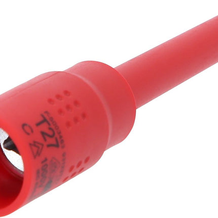 KS TOOLS 3/8" Isolierte Bit-Stecknuss Torx, T27, 122mm ( 118.3824 ) - Toolbrothers