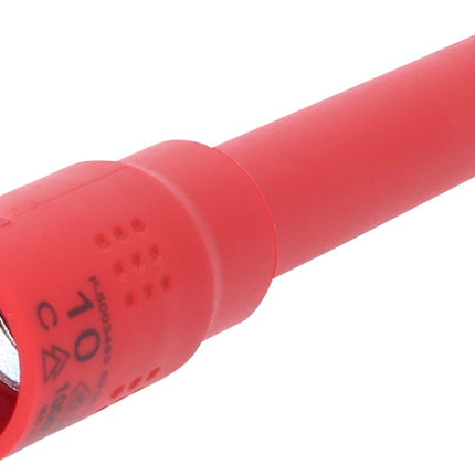 KS TOOLS 3/8" Isolierte Bit-Stecknuss Innensechskant, 10mm, 122mm lang ( 118.3876 ) - Toolbrothers