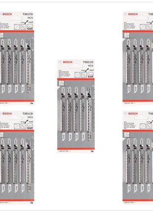 Bosch T 301 CD Stichsägeblätter Clean for Wood 25 Stk. 117 mm ( 2608637590 ) - Toolbrothers