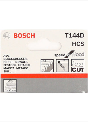 Bosch T 144 D Stichsägeblätter Speed for Wood 25 Stk. 100 mm ( 2608630040 ) - Toolbrothers