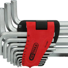KS TOOLS Serie di chiavi maschio esagonali piegate in supporto a clip,14pz.1,5-19mm ( 151.4590 )