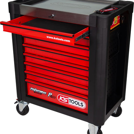 KS TOOLS Performanceplus Werkstattwagen-Satz P10 mit 262 Werkzeugen für 5 Schubladen ( 810.5262 ) - Toolbrothers