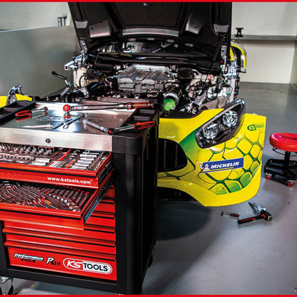 KS TOOLS Performanceplus Werkstattwagen-Satz P10 mit 262 Werkzeugen für 5 Schubladen ( 810.5262 ) - Toolbrothers