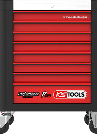 KS TOOLS Juego de carro de taller Performanceplus P10 con 279 herramientas para 5 cajones (810.5279)