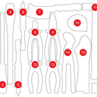 KS TOOLS Inserto in schiuma vuoto per 811.0017 ( 811.0017-97 )