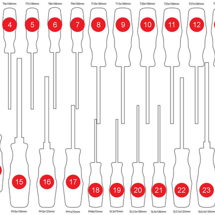 KS TOOLS Inserto in schiuma vuoto per 811.0024 ( 811.0024-97 )