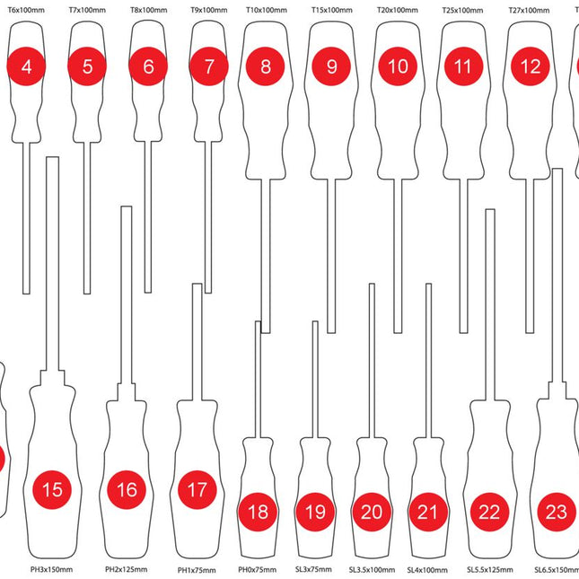 KS TOOLS Leere Schaumstoffeinlage zu 811.0024 ( 811.0024-97 )