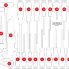 KS TOOLS Leere Schaumstoffeinlage zu 811.0034 ( 811.0034-97 ) - Toolbrothers