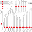 KS TOOLS Leere Schaumstoffeinlage zu 811.0049 ( 811.0049-97 ) - Toolbrothers