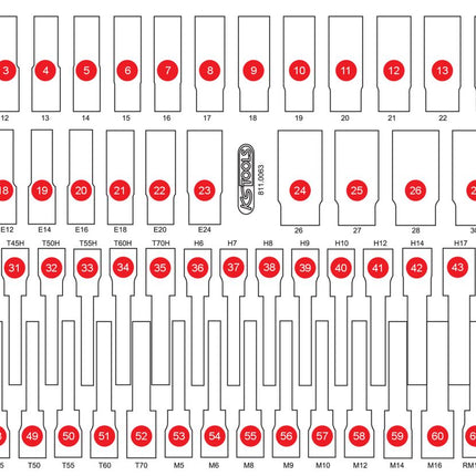 KS TOOLS Leere Schaumstoffeinlage zu 811.0063 ( 811.0063-97 ) - Toolbrothers