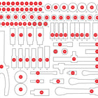 KS TOOLS Leere Schaumstoffeinlage zu 811.0111 ( 811.0111-97 ) - Toolbrothers
