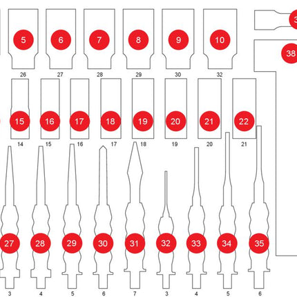 KS TOOLS Inserto di materiale espanso di 813.0040 ( 813.0040-97 )