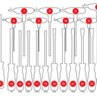 KS TOOLS Leere Schaumstoffeinlage zu 813.0042 ( 813.0042-97 )