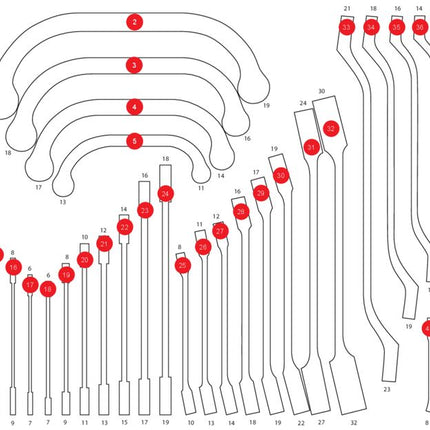 KS TOOLS Leere Schaumstoffeinlage zu 813.0054 ( 813.0054-97 ) - Toolbrothers