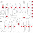 KS TOOLS Inserto in schiuma vuoto per 821.0034 ( 821.0034-97 )