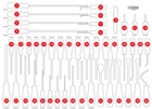 KS TOOLS Leere Schaumstoffeinlage zu 821.0046 ( 821.0046-97 ) - Toolbrothers