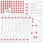 KS TOOLS Leere Schaumstoffeinlage zu 821.0142 ( 821.0142-97 ) - Toolbrothers