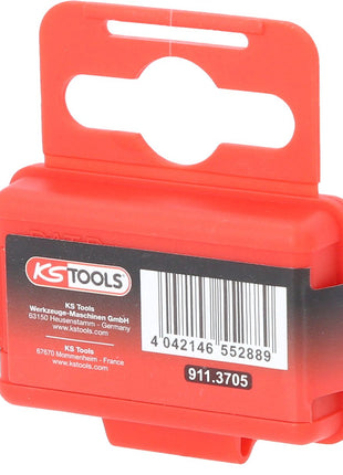 KS TOOLS 1/4" Bit Innensechskant, 25mm, Kugelkopf, 4mm, 5er Pack ( 911.3705 ) - Toolbrothers