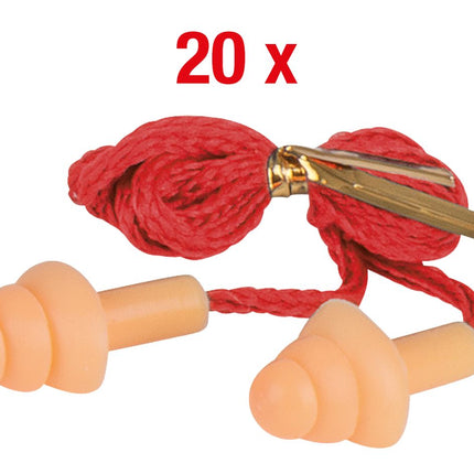 KS TOOLS Ohrstöpsel PU, mit Schnur und Pilzkopf, 20 Paar ( 985.7055 ) - Toolbrothers