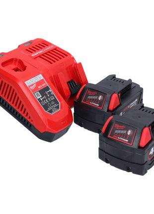 Meuleuse droite à batterie Milwaukee M18 FDGRB-402 18 V 50 mm sans balais + 2x batteries 4,0 Ah + chargeur