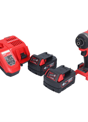 Milwaukee M18 FID3-402 Akumulatorowy klucz udarowy 18 V 1/4" 226 Nm bezszczotkowy + 2x akumulator 4,0 Ah + ładowarka