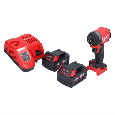 Milwaukee M18 FID3-402 Akku Schlagschrauber 18 V 1/4" 226 Nm Brushless + 2x Akku 4,0 Ah + Ladegerät