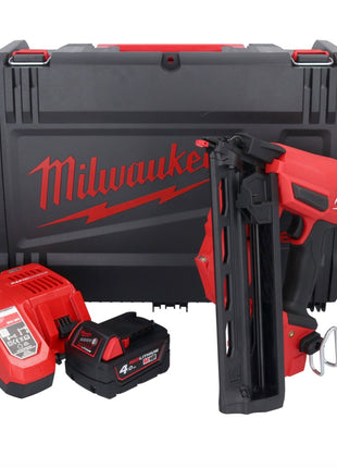 Clavadora a batería Milwaukee M18 FN16GA-401X 18 V 32 - 64 mm sin escobillas + 1x batería 4,0 Ah + cargador + caja HD