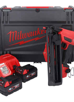 Milwaukee M18 FN16GA-402X Akku Nagler 18 V 32 - 64 mm Brushless + 2x Akku 4,0 Ah + Ladegerät + HD Box